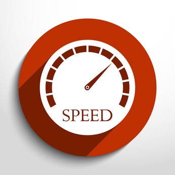 Vector speedometer web icon.