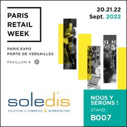 bannière Paris retail week Soledis stand B007