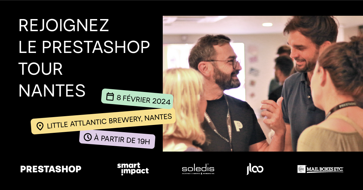 PrestaShop Tour à Nantes - Soledis agence prestashop partenaire de l'événement